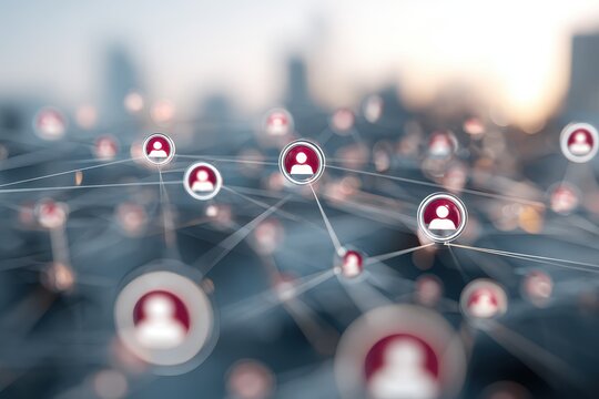 Exploration of digital communication network with diverse users interacting in online platforms during sunset hours