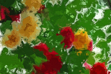 Various oil paintings, flowers, welcoming guests, pine scenery, mountainous areas, roses, peonies, flowers, sheep, streams, forests