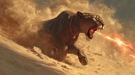 With the roar of a lioness, Sekhmet sweeps across the desert, her fiery eyes blazing with the power to heal or destroy, depending on the will of the gods. 