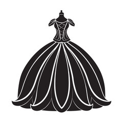 Imperial Puffball Couture Dress Regal Silhouette