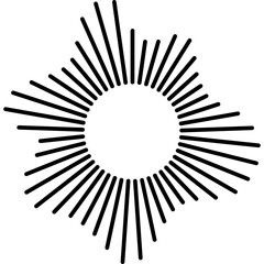 Obraz premium Circle Audio Wave Frame