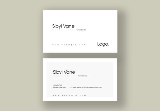Business Card Design Layout