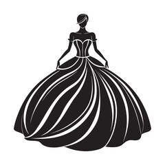Couture Bubble Ball Gown Elegant Silhouette