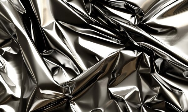 Abstract metallic foil texture with high reflectivity and surface detail
