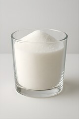 glass of milk isolated on white