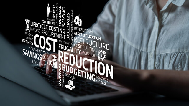 This image captures the essence of cost reduction and budgeting, showcasing key concepts like savings and frugality critical for effective business strategies. Tessel