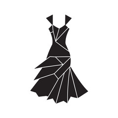 Layered One Shoulder Cocktail Dress Silhouette