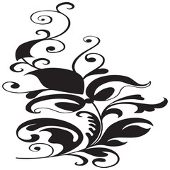 Simple Folk Flower Art: Scandinavian Style Motif