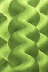 Abstract smooth bright green vertical wavy lines textured background
