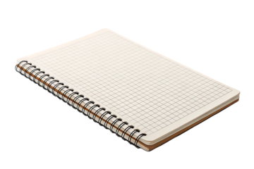 Real notepad with grid line for perfect writing