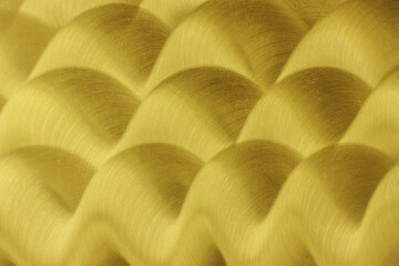Horizontal golden yellow wavy lines abstract textured background