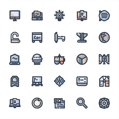 Business and finance icon set