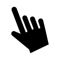 Mouse Hand Cursor Icon Simple Vector Design.
