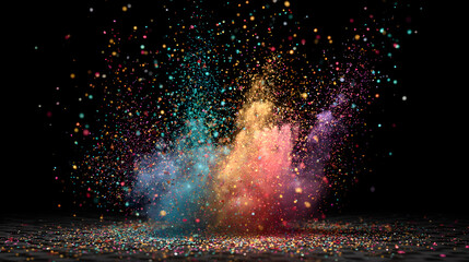 fireworks in the night sky