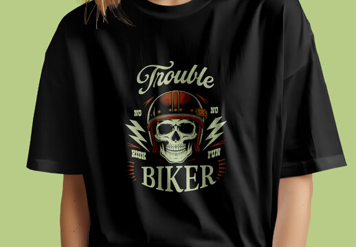 Vintage Biker TShirt Design