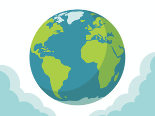 This vibrant image showcases a stylized globe, illustrating the connection between continents important to global issues, culture, and environmental awareness in a modern format.