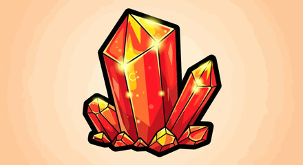 Vibrant Red Crystals - A Stunning Mineral Formation.