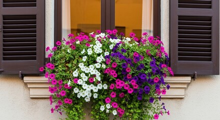 Fototapeta premium window with flowers