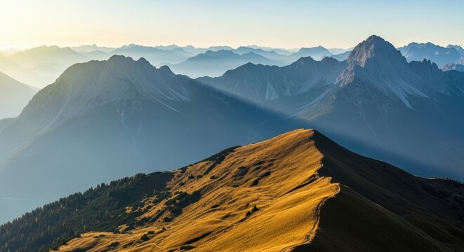sunrise over the mountains