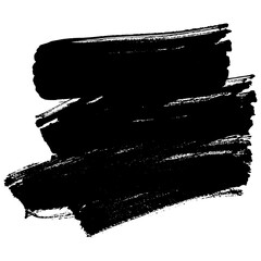 Hand drawn dark olive black ink brush strokes for grunge designs