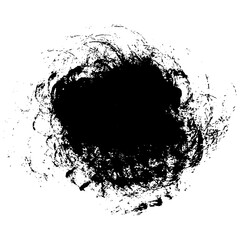 Bold black hand drawn ink brush strokes for creative backgrounds