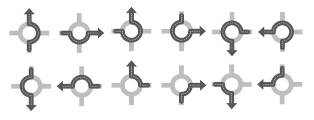  roundabout city traffic vector © Etega