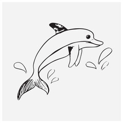 dolphin vector illustration