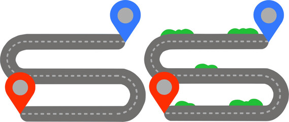 Obraz premium 지도_가는길_여행_여정