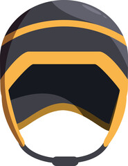 Naklejka premium Modern racing helmet design providing head protection for high speed motorsports