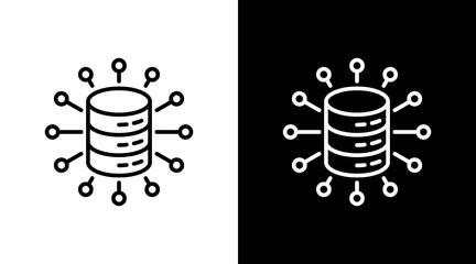 Data Cluster With Icon Set Design