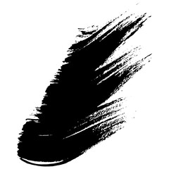 Hand drawn black brush strokes for creative grunge designs