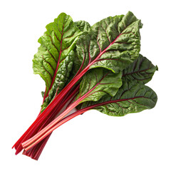 Fresh vibrant red chard perfect for healthy recipes