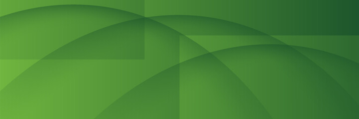 Obraz premium Minimalist banner Abstract green wavy background.