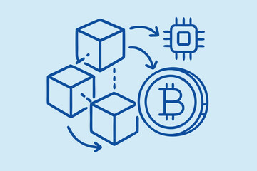 Obraz premium Graphic Representation of Modern Digital Money currency