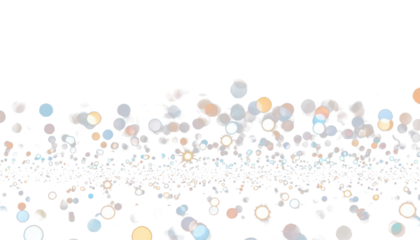 Celebration golden bokeh effect transparent for design