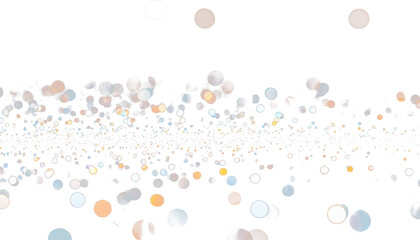 Festive clipart - golden bokeh for overlay on transparent background