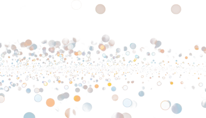 Festive clipart - golden bokeh for overlay on transparent background