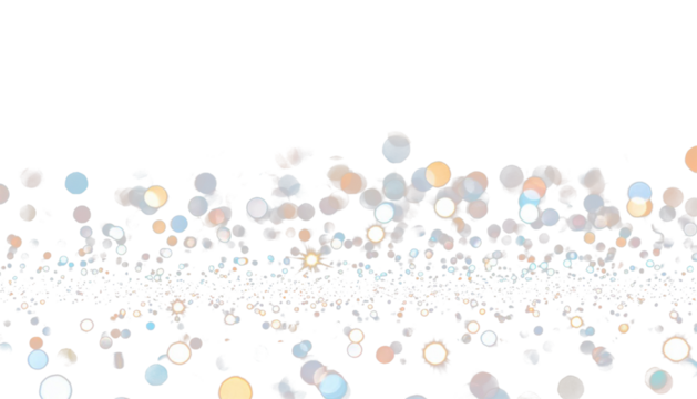 Celebration golden bokeh effect transparent for design