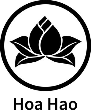 Hoa Hao  symbol. Vietnamese religion. Vector