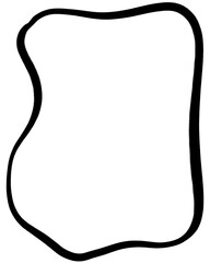 Abstract doodle frame.