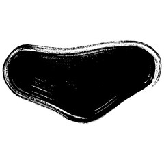 Hand drawn grunge ink brush strokes in soft black tones