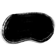 Hand drawn black brush strokes suitable for grunge themed backgrounds