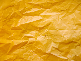 yellow crumpled paper