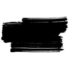 Hand drawn black brush strokes for grunge style designs