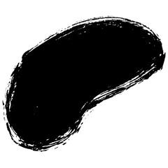 Hand drawn black brush strokes for creative designs