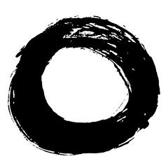 Hand drawn ink brush strokes for grunge designs