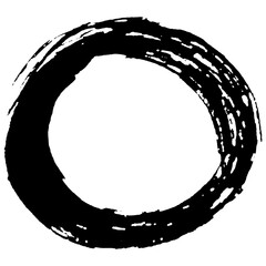 Hand drawn ink brush strokes for grunge designs