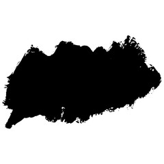 Hand drawn black ink brush strokes for grunge designs