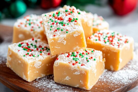 https://s.mj.run/eha0ak-KLO4 Sugar Cookie Fudge, christmas back ground at home. --ar 3:2 --profile huencwb 2jaok24 --v 7 Job ID: ec130010-aaa9-47c4-93e8-2de22a75502b