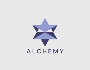 An artistic representation of an alchemy symbol featuring a star, embodying transformation, balance, and the ancient quest for knowledge and the secrets of nature.